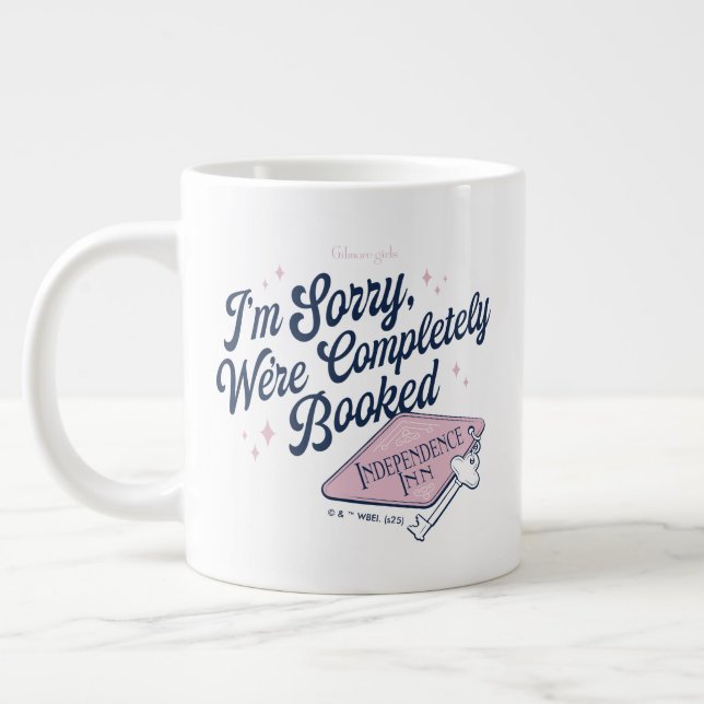Gilmore Girls Completely Booked Design Large Coffee Mug (Left)