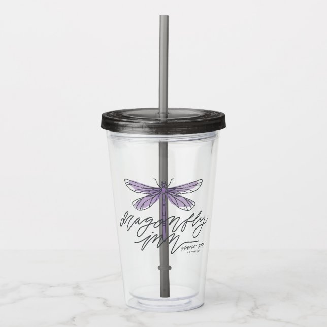 Gilmore Girls | Dragonfly Inn Script Acrylic Tumbler (Front)