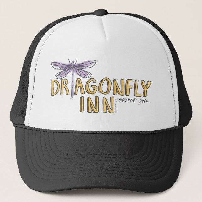 Gilmore Girls | Dragonfly Inn Watercolor Logo Trucker Hat (Front)