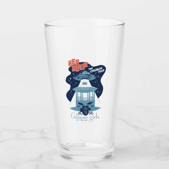 Gilmore Girls Hep Alien Church Tour Glass (Front)