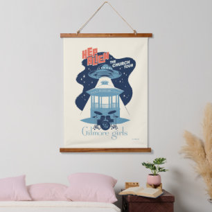 Gilmore Girls Hep Alien Church Tour Hanging Tapestry