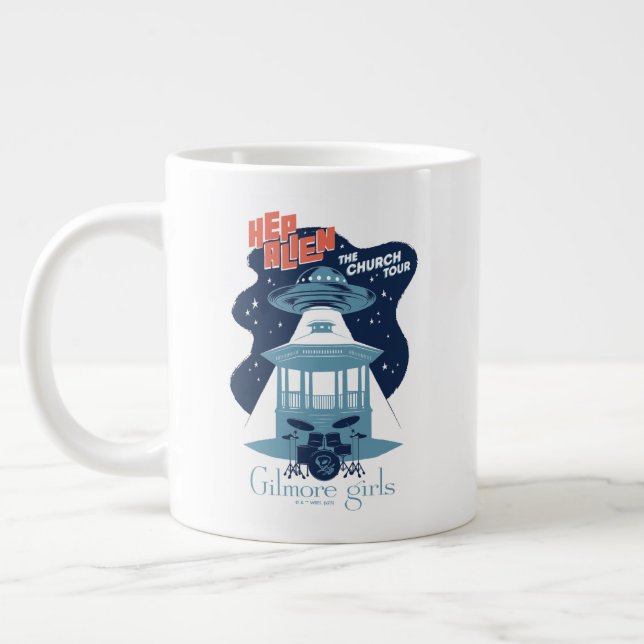 Gilmore Girls Hep Alien Church Tour Large Coffee Mug (Left)