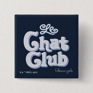 Gilmore Girls Le Chat Club 15 Cm Square Badge