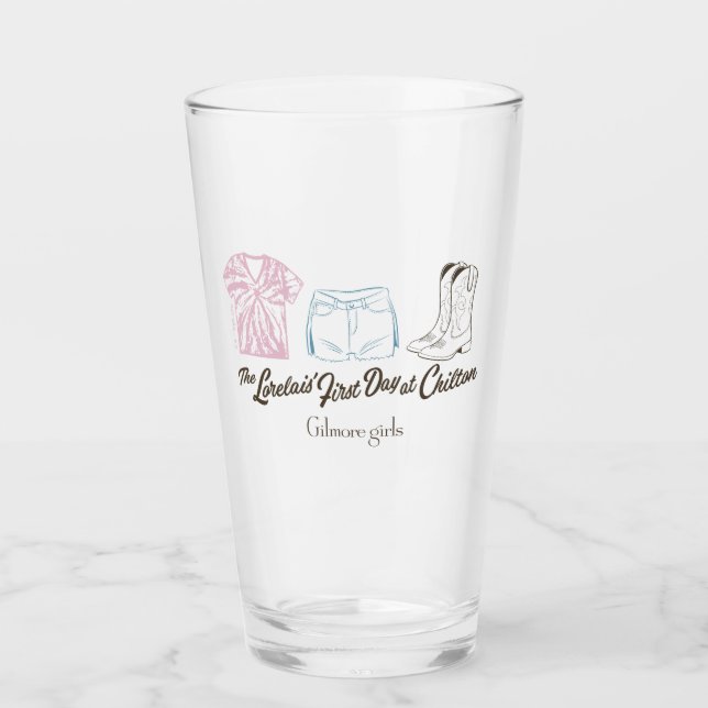 Gilmore Girls Lorelai Chilton Outfit Design Glass (Front)