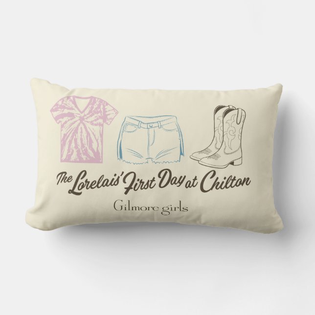 Gilmore Girls Lorelai Chilton Outfit Design Lumbar Cushion (Front)