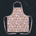 Gilmore Girls | Luke's Diner Coffee Pattern Apron<br><div class="desc">Celebrate your love for cosy, small-town vibes with this illustrated graphic featuring a charming coffee pattern inspired by Luke's Diner. Perfect for fans of the iconic eatery, this design showcases coffee cups, playful coffee beans, and the familiar logo of everyone's favourite diner. Whether you're a coffee enthusiast or simply love...</div>