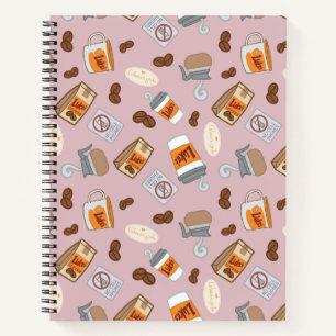 Gilmore Girls   Luke's Diner Coffee Pattern Notebook