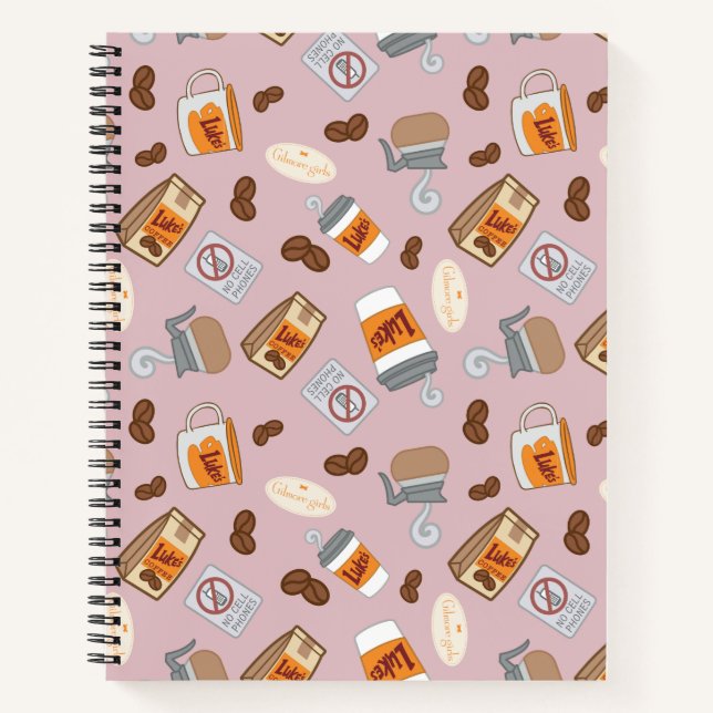 Gilmore Girls | Luke's Diner Coffee Pattern Notebook (Front)