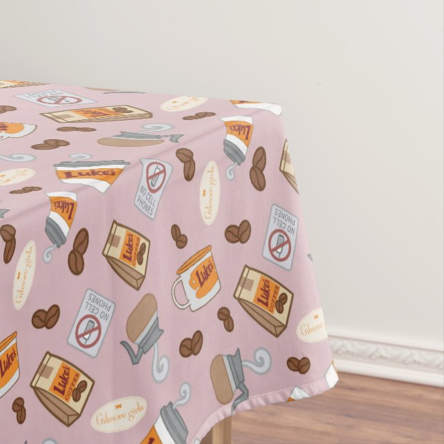 Gilmore Girls | Luke's Diner Coffee Pattern Tablecloth (In Situ)