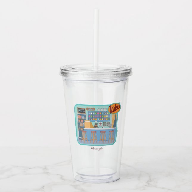 Gilmore Girls | Luke's Diner Graphic Acrylic Tumbler (Front)