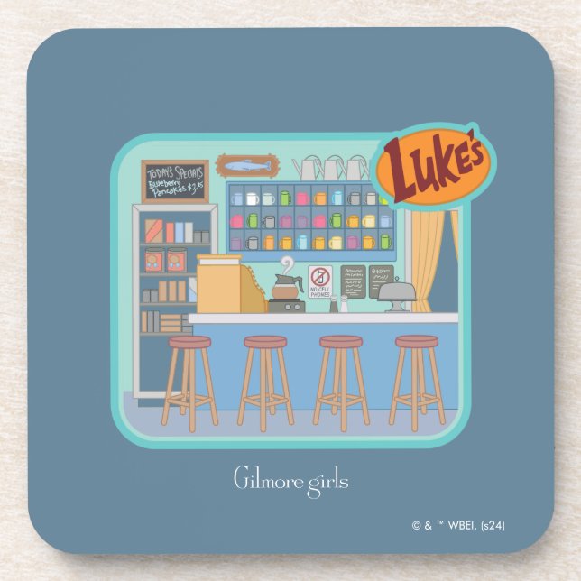 Gilmore Girls | Luke's Diner Graphic Coaster (Front)