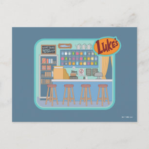 Gilmore Girls   Luke's Diner Graphic Postcard