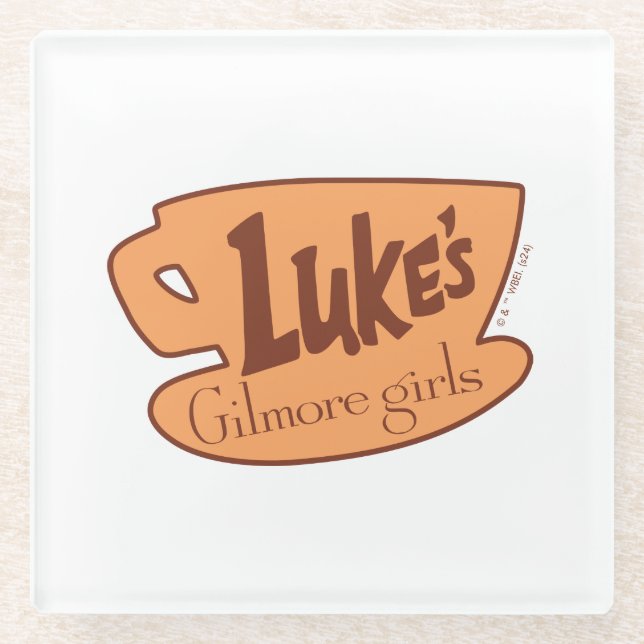 Gilmore Girls | Luke's Diner Logo Glass Coaster (Front)