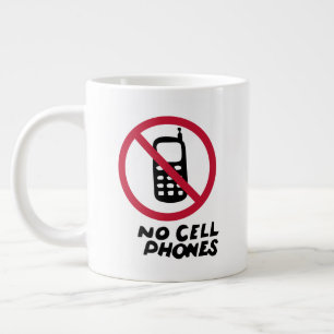 Gilmore Girls   Luke's Diner - No Cell Phones Large Coffee Mug