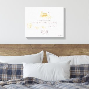 Gilmore Girls Rory Book Quote Design Canvas Print