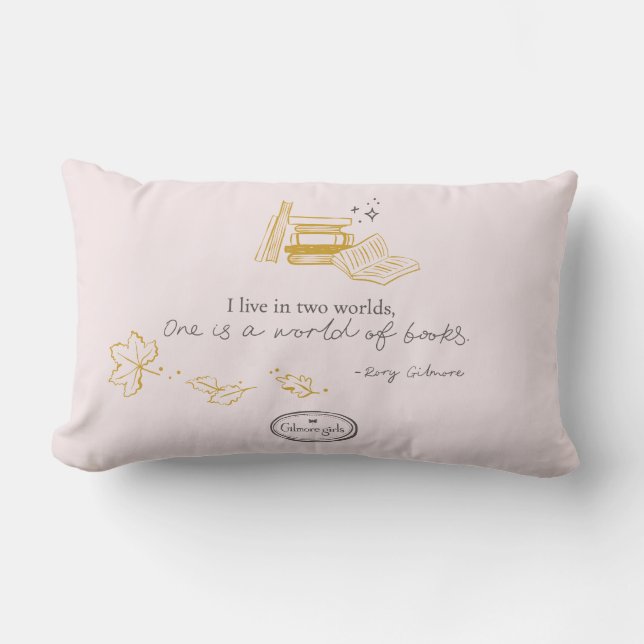 Gilmore Girls Rory Book Quote Design Lumbar Cushion (Front)