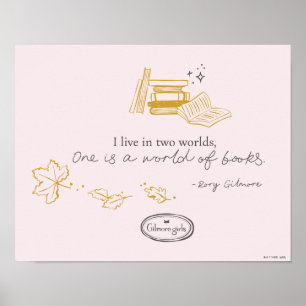 Gilmore Girls Rory Book Quote Design Poster