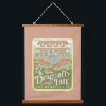 Gilmore Girls | The Dragonfly Inn & Restaurant Hanging Tapestry<br><div class="desc">Relive the welcoming comfort of the Dragonfly Inn with this elegant illustration of the iconic bed and breakfast. Surrounded by blooming flowers and the inn's charming facade,  this design is perfect for a wide range of products. It’s the perfect way to celebrate the hospitality and heart of Stars Hollow.</div>