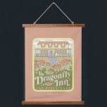 Gilmore Girls | The Dragonfly Inn & Restaurant Hanging Tapestry<br><div class="desc">Relive the welcoming comfort of the Dragonfly Inn with this elegant illustration of the iconic bed and breakfast. Surrounded by blooming flowers and the inn's charming facade,  this design is perfect for a wide range of products. It’s the perfect way to celebrate the hospitality and heart of Stars Hollow.</div>
