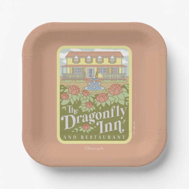 Gilmore Girls | The Dragonfly Inn & Restaurant Paper Plate (Front)
