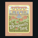 Gilmore Girls | The Dragonfly Inn & Restaurant Poster<br><div class="desc">Relive the welcoming comfort of the Dragonfly Inn with this elegant illustration of the iconic bed and breakfast. Surrounded by blooming flowers and the inn's charming facade,  this design is perfect for a wide range of products. It’s the perfect way to celebrate the hospitality and heart of Stars Hollow.</div>