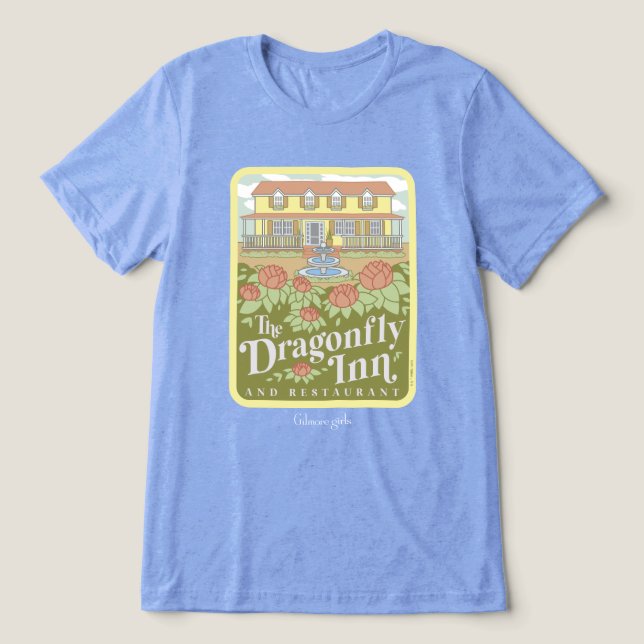 Gilmore Girls | The Dragonfly Inn & Restaurant Tri-Blend Shirt (Design Front)