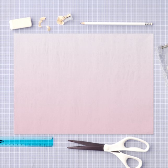 Gilry Minimalist Blush Pink Ombre Gradient Tissue Paper (Craft)