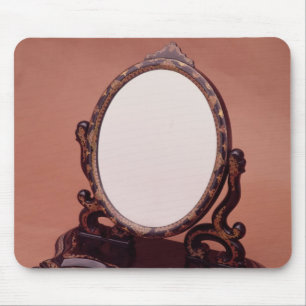 Gilt-painted papier-mache mirror, c.1890 mouse pad