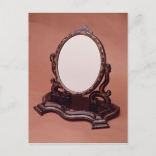 Gilt-painted papier-mache mirror, c.1890 postcard
