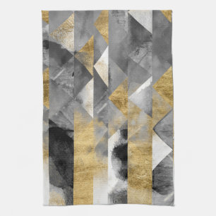 Gilt Reflections I Tea Towel