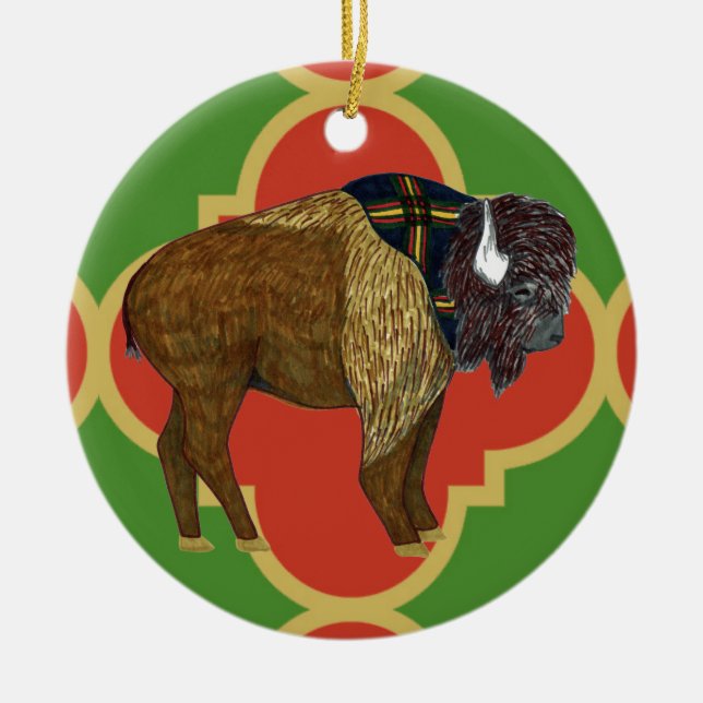 Gilwell Buffalo Quatrefoil Ornament (Front)