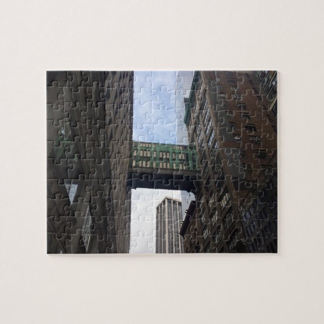 Gimbels Sky Bridge New York City NYC Photography Jigsaw Puzzle (Horizontal)