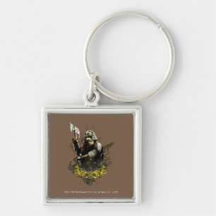 GIMLI™ With Axe Vector Collage Key Ring
