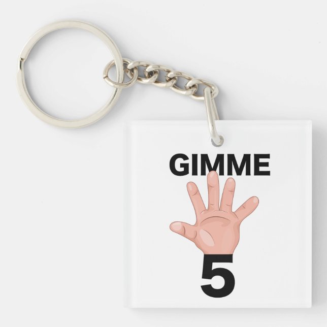 Gimme 5 key ring (Front)