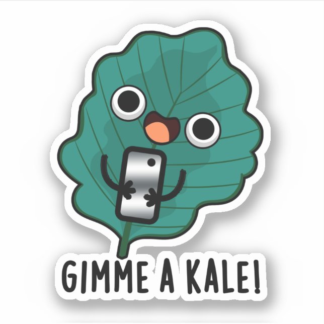 Gimme A Kale Funny Veggie Pun (Front)