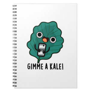 Gimme A Kale Funny Veggie Pun Notebook