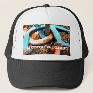 Gimme' a Ringer Horseshoe Pitching Gifts Trucker Hat