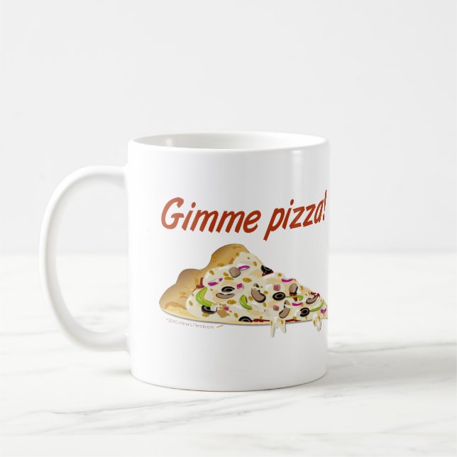 Gimme Pizza Pizza Lovers Coffee Mug (Left)