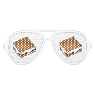 Gimme S'more Marshmallow Campfire S'mores Camp Aviator Sunglasses