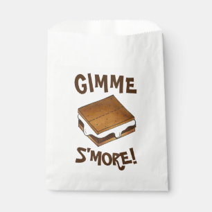 Gimme S'more Marshmallow Campfire S'mores Camp Favour Bag