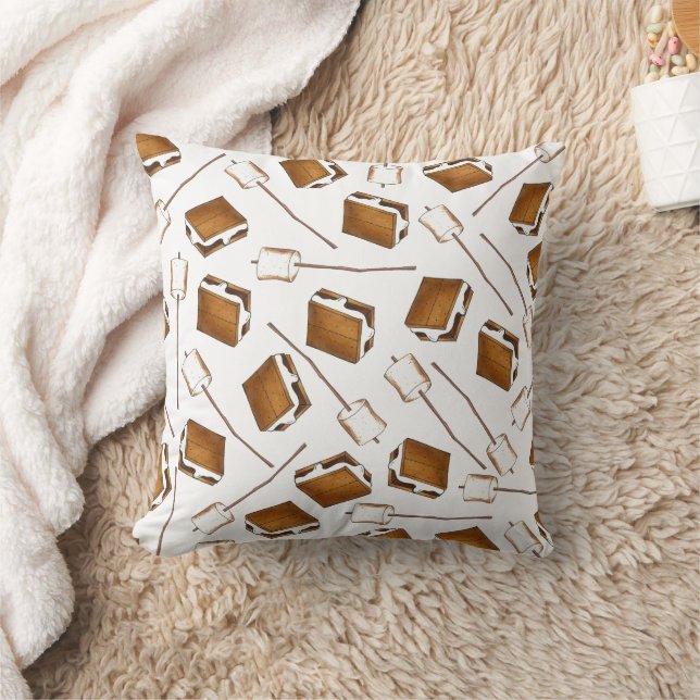 Gimme S'more Toasted Marshmallow Smores Camp Cushion (Blanket)