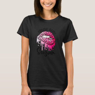 Gimme Some Sugar Valentines Day Lips Pink Red Love T-Shirt