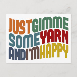 Gimme Some Yarn Postcard
