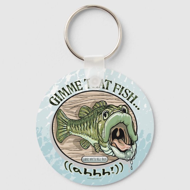 Gimme That Fish, Ahhh Gift Ideas Key Ring (Front)