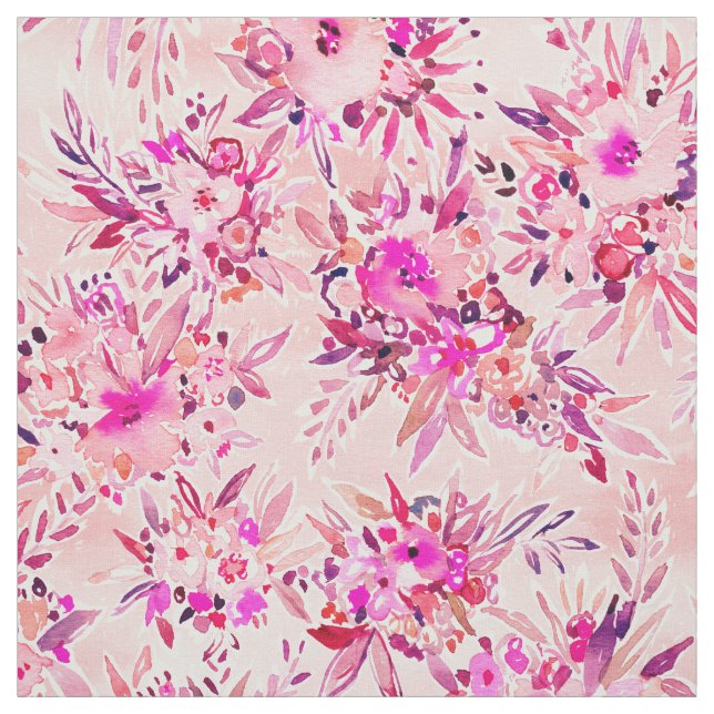 GIMME THAT Pink Wild Floral Fabric (Swatch)