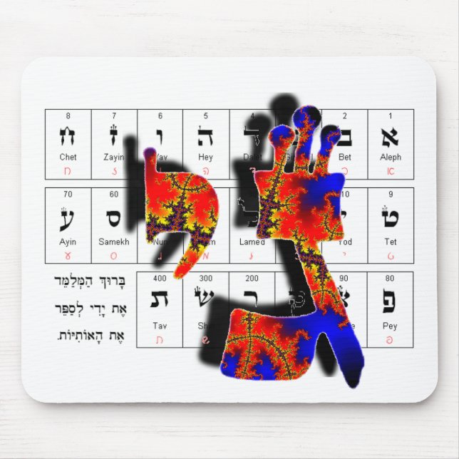 Gimmel-Yod Mouse Pad (Front)