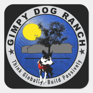 Gimpy Dog Ranch Logo Stickers