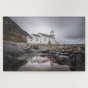 Gimsoy Church Lofoten Norway Jigsaw Puzzle