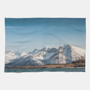 Gimsoy Church Lofoten Norway Tea Towel