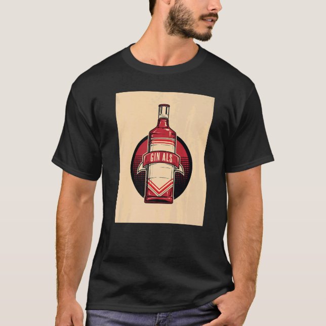 Gin Alcohol Cocktail Drink T-Shirt (Front)